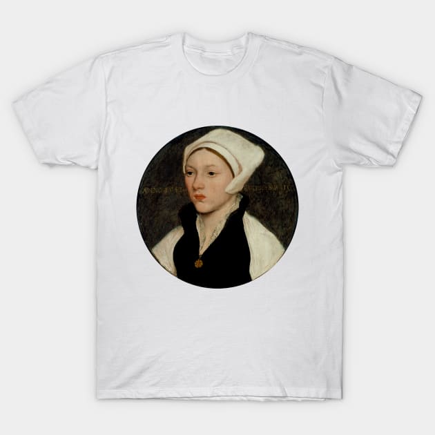 Portrait of a Young Woman with a White Coif T-Shirt by terrybain